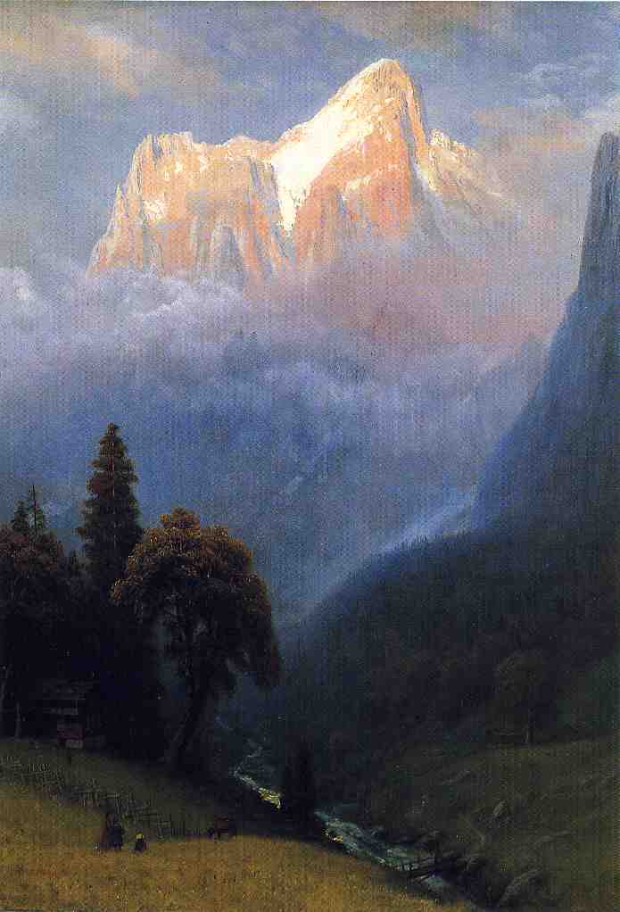 Albert Bierstadt Oil Painting Storm Among the Alps